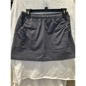 PacSun, Women’s, Bungee Cord Pockets, Miniskirt, Steel Gray, Size: S